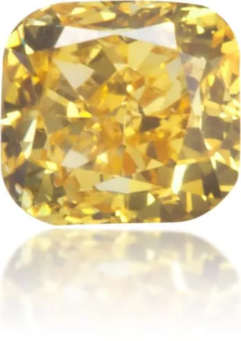 Earrings Langerman Diamonds Natural Yellow Diamond Cushion 015 ct Polished