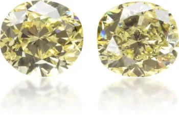 Earrings Langerman Diamonds Natural Yellow Diamond Cushion 122 ct set
