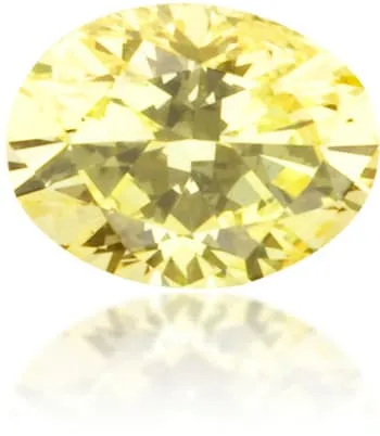 Earrings Langerman Diamonds Natural Yellow Diamond Oval 018 ct Polished