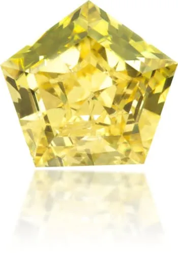 Earrings Langerman Diamonds Natural Yellow Diamond Pentagon 036 ct Polished Earrings Langerman Diamonds Natural Yellow Diamond Pentagon 036 ct Polished
