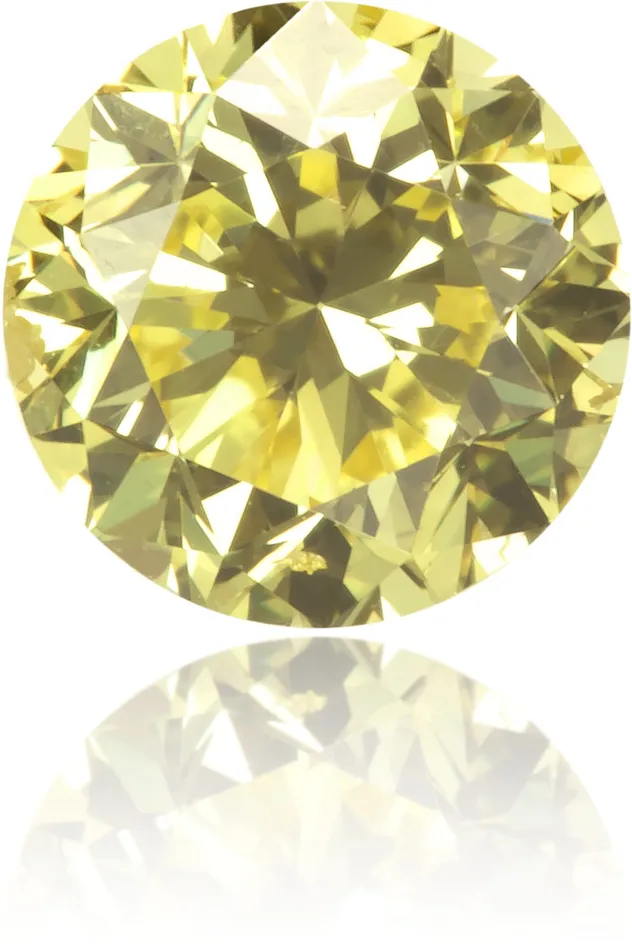 Earrings Langerman Diamonds Natural Yellow Diamond Round 068 ct Polished