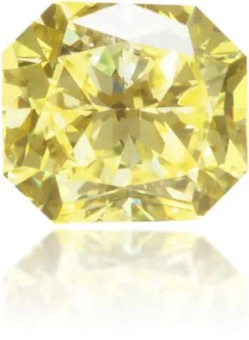Earrings Langerman Diamonds Natural Yellow Diamond Square 011 ct Polished