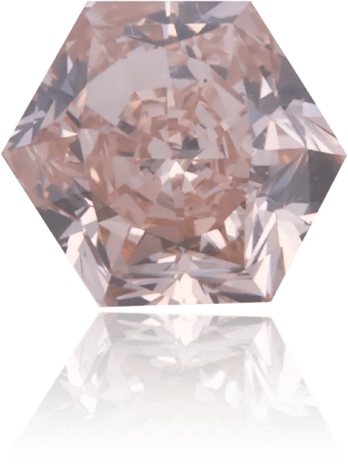 Earrings Natural Pink Diamond Hexagon 101 ct Polished Langerman Diamonds Earrings Natural Pink Diamond Hexagon 101 ct Polished Langerman Diamonds