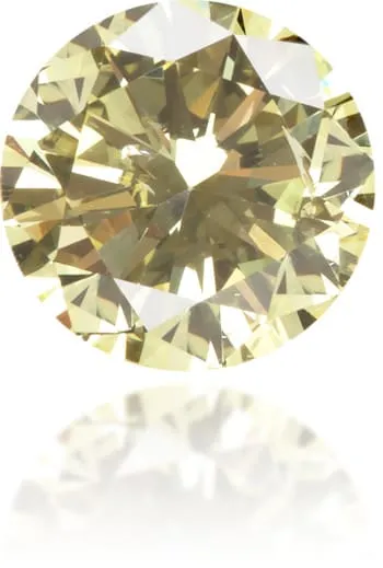 Earrings Natural Yellow Diamond Round 041 ct Polished Langerman Diamonds