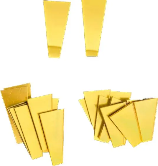 Earrings Resinarthub Mirror Cork Shaped Acrylic Cut for Resin Clock Art Dark Gold