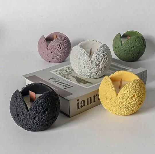 Earrings Resinarthub Stone Shaped Silicone Storage Mold for Jesmonite Art