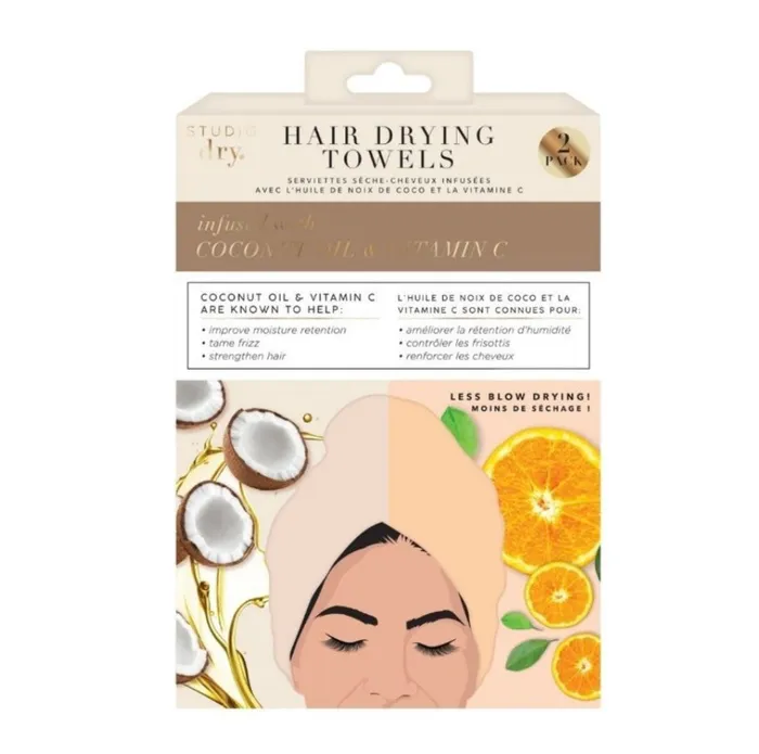 Earrings Upper Canada Soap Infused Hair Drying Towels Coconut Vitamin C