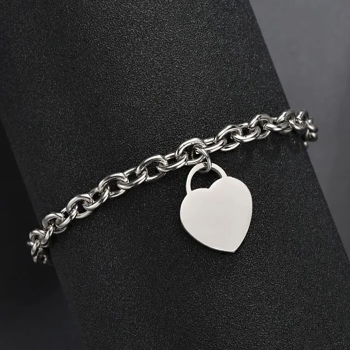 Earrings Yellow Chimes Bracelet for Women Stainless Steel Silver Plated Chain Heart Charm Bracelet for Women and Girls Valentine Gift for Girls Yellow Chimes