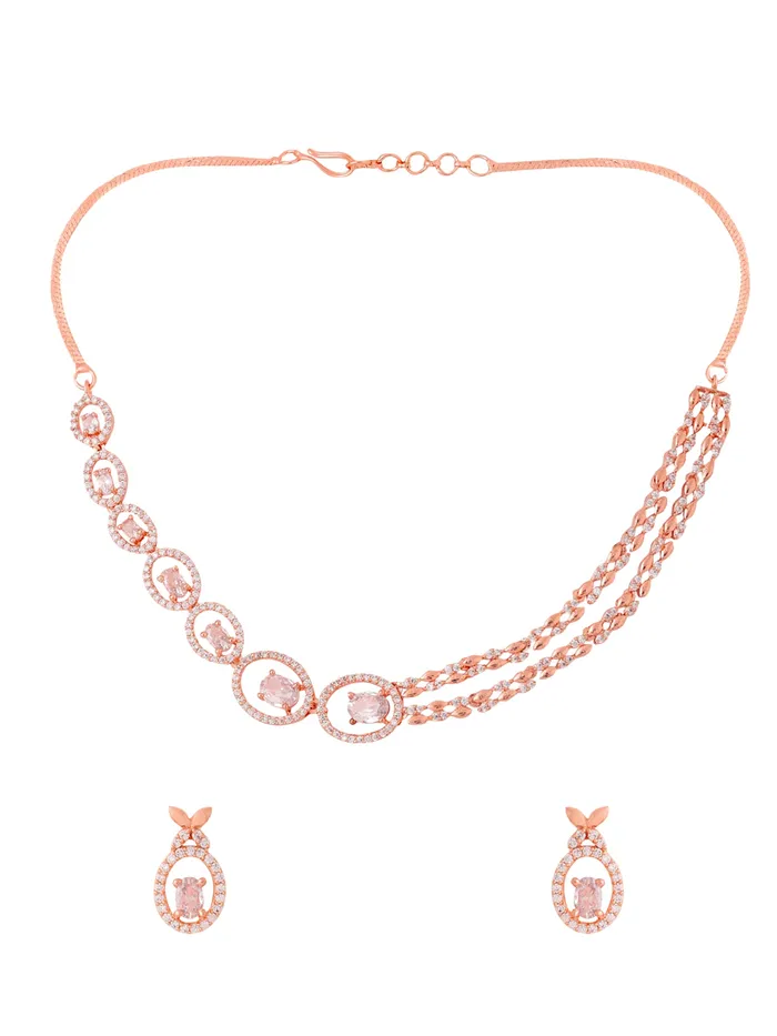 Earrings Yellow Chimes Diamond Necklace Set for Women White Stone Necklace Set AD Jewellery Set for Women Luxe Layers Rose Gold Diamond Necklace Set Birthday Anniversary Gift for Women Wife Yellow Chimes Earrings Yellow Chimes Diamond Necklace Set for Women White Stone Necklace Set AD Jewellery Set for Women Luxe Layers Rose Gold Diamond Necklace Set Birthday Anniversary Gift for Women Wife Yellow Chimes