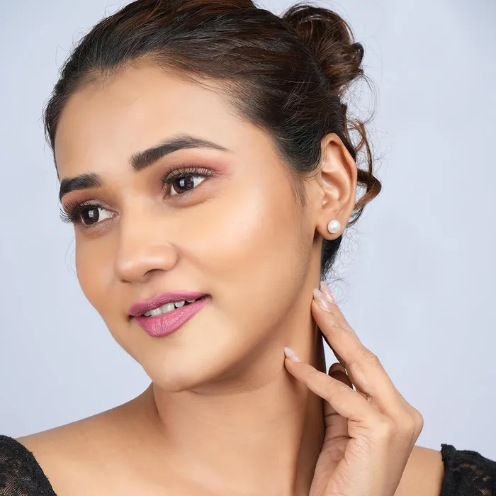 Earrings Yellow Chimes Earrings for Women and Girls Fashion Pearl Stud Earrings for Women Rhodium Plated Faux Pearl Stud Earrings Birthday Gift for Girls and Women Anniversary Gift for Wife Yellow Chimes