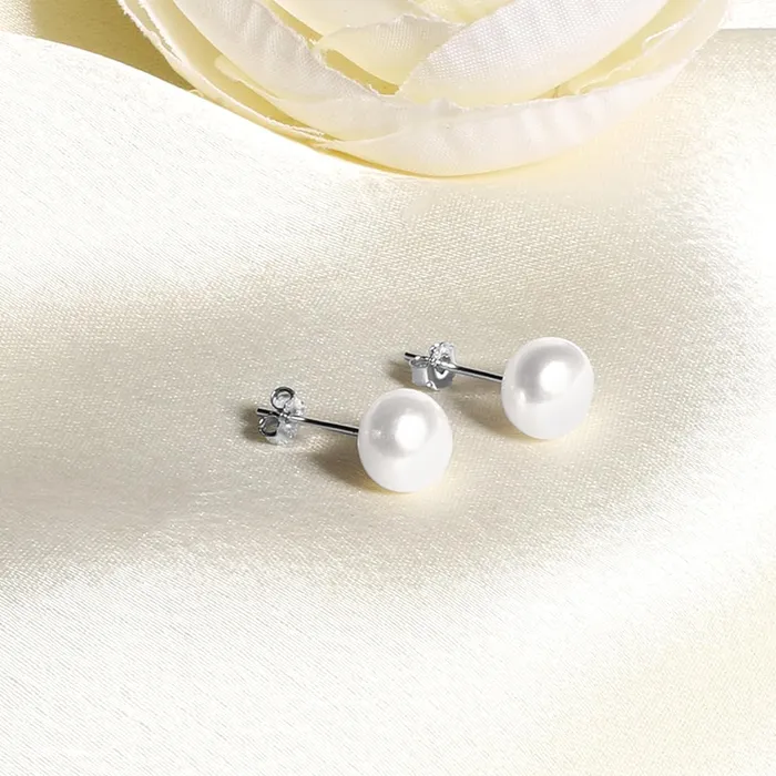 Earrings Yellow Chimes Earrings for Women and Girls Fashion Pearl Stud Earrings for Women Rhodium Plated Faux Pearl Stud Earrings Birthday Gift for Girls and Women Anniversary Gift for Wife Yellow Chimes