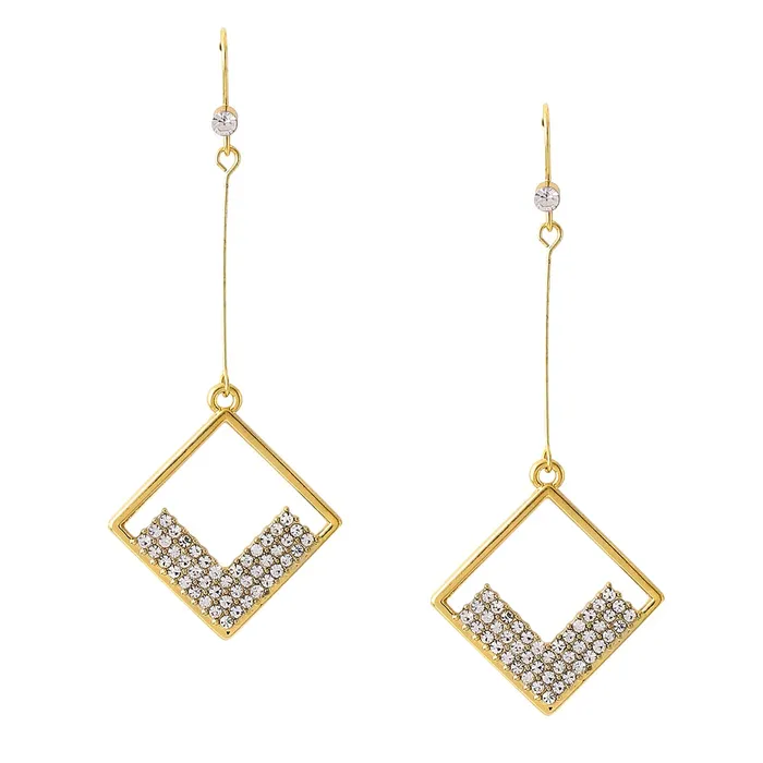 Earrings Yellow Chimes Earrings For Women Gold Tone Crystal Studded Geometrical Drop Dangle Earrings For Women and Girls Yellow Chimes Earrings Yellow Chimes Earrings For Women Gold Tone Crystal Studded Geometrical Drop Dangle Earrings For Women and Girls Yellow Chimes