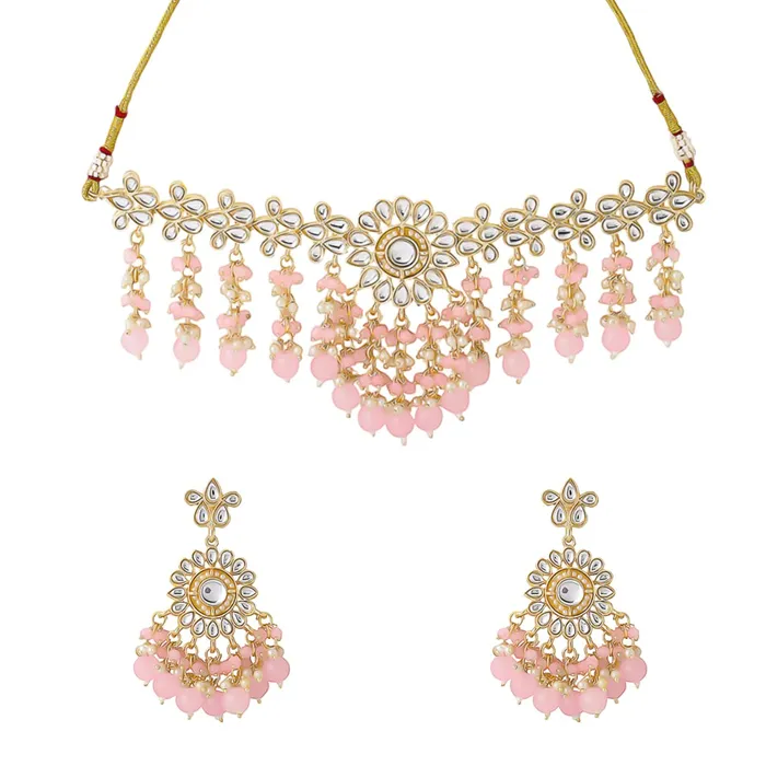 Earrings Yellow Chimes Jewellery Set for Women and Girls Traditional Kundan Necklaces Set Gold Plated Pink Beads Drop Kundan Set Birthday Gift for girls and women Anniversary Gift for Wife Yellow Chimes Earrings Yellow Chimes Jewellery Set for Women and Girls Traditional Kundan Necklaces Set Gold Plated Pink Beads Drop Kundan Set Birthday Gift for girls and women Anniversary Gift for Wife Yellow Chimes