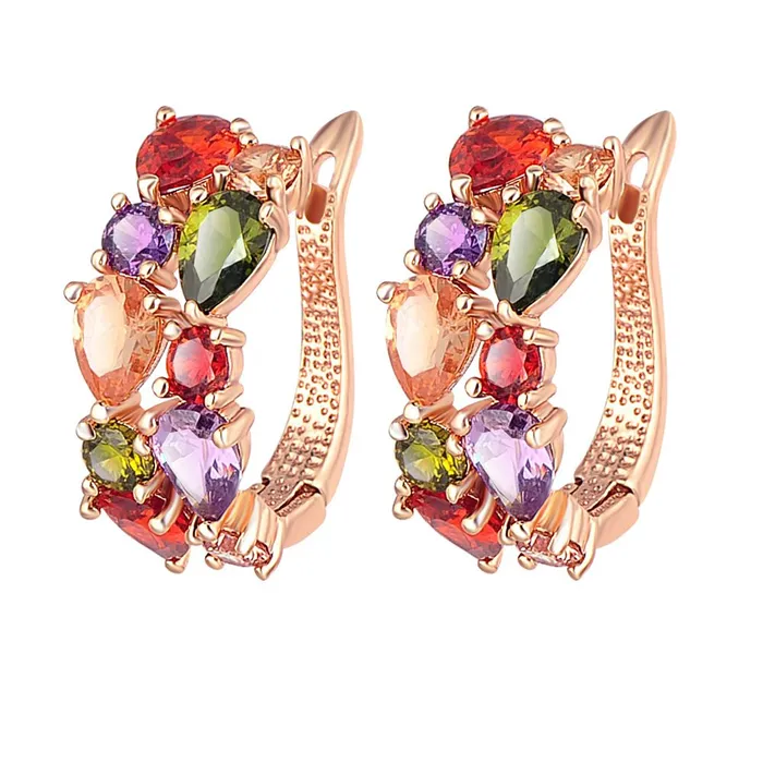 Earrings Yellow Chimes Moxie Collection Sparkling Colors Flowerets Vine Swiss Cubic Zirconia 18K Rose Gold Plated ClipOn Earrings for Women Yellow Chimes Earrings Yellow Chimes Moxie Collection Sparkling Colors Flowerets Vine Swiss Cubic Zirconia 18K Rose Gold Plated ClipOn Earrings for Women Yellow Chimes