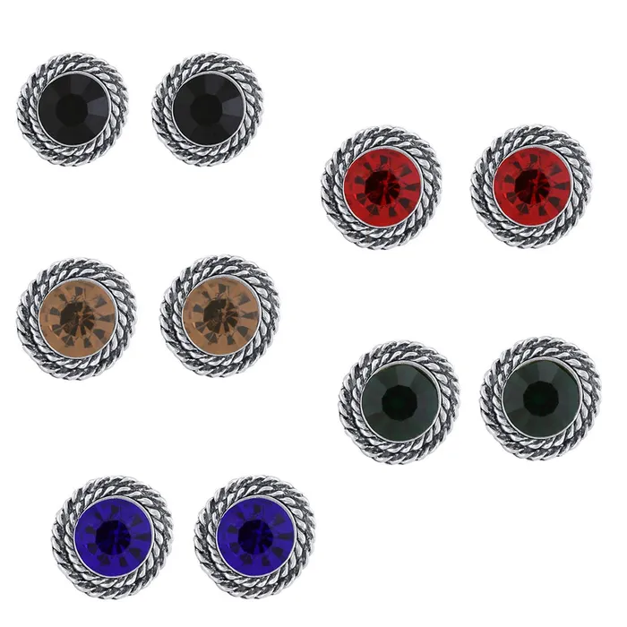 Earrings Yellow Chimes Yellow Chimes 5 Days 5 Colors Pair German Oxidized Silver Combo 5 Pairs Stone Stud Earrings for Women Girls 5 Days Pairs Earrings Yellow Chimes Yellow Chimes 5 Days 5 Colors Pair German Oxidized Silver Combo 5 Pairs Stone Stud Earrings for Women Girls 5 Days Pairs