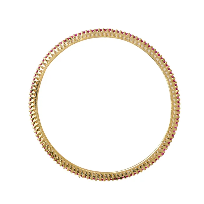 Earrings Yellow Chimes Yellow Chimes Bangles for Women Girls Traditional American Diamond Bangles for women Gold Tone Red AD Stone Bangles for girls Birthday Gift For girls women Anniversary Gift for Wife
