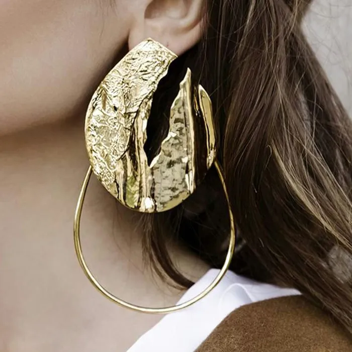 Earrings Yellow Chimes Yellow Chimes Combo of 2 Pairs Latest Fashion Gold Plated Geometric Shape Square Round Design Hoop Earrings for Women and Girls Medium YCFJER14GEOMTRCCGL