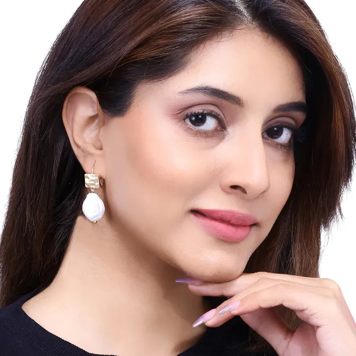 Earrings Yellow Chimes Yellow Chimes Earrings for Women and Girls Fashion White Pearl Drop Earrings Gold Plated Faux Pearl Drop Earrings Birthday Gift for girls and women Anniversary Gift for Wife