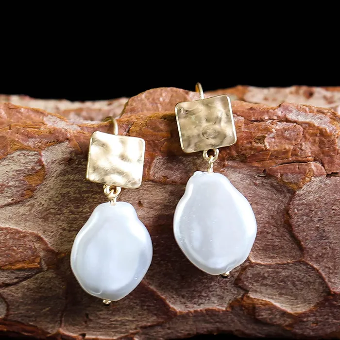 Earrings Yellow Chimes Yellow Chimes Earrings for Women and Girls Fashion White Pearl Drop Earrings Gold Plated Faux Pearl Drop Earrings Birthday Gift for girls and women Anniversary Gift for Wife