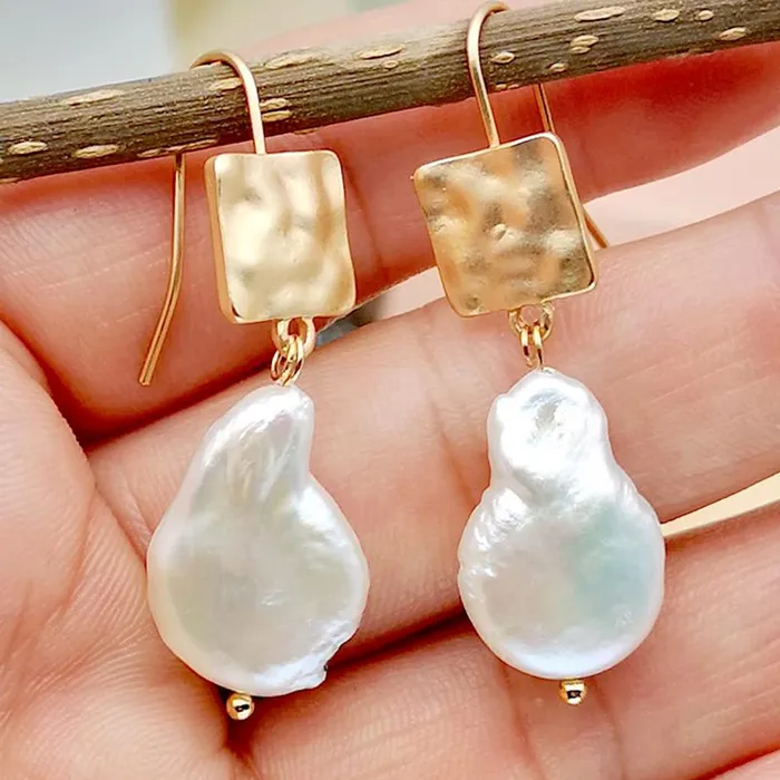 Earrings Yellow Chimes Yellow Chimes Earrings for Women and Girls Fashion White Pearl Drop Earrings Gold Plated Faux Pearl Drop Earrings Birthday Gift for girls and women Anniversary Gift for Wife