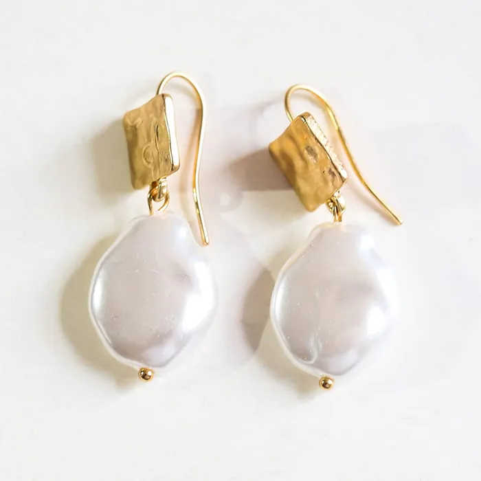 Earrings Yellow Chimes Yellow Chimes Earrings for Women and Girls Fashion White Pearl Drop Earrings Gold Plated Faux Pearl Drop Earrings Birthday Gift for girls and women Anniversary Gift for Wife