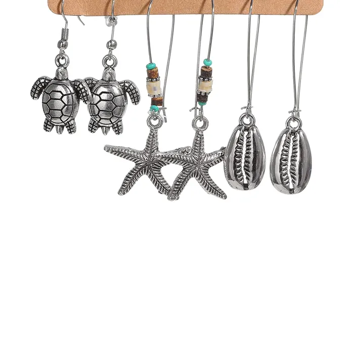 Earrings Yellow Chimes Yellow Chimes Earrings Set for Women Combo of 6 Pairs Oxidised Earrings Ethnic Tear Drop Multicolor Stud and Drop Earrings for Women and Girls