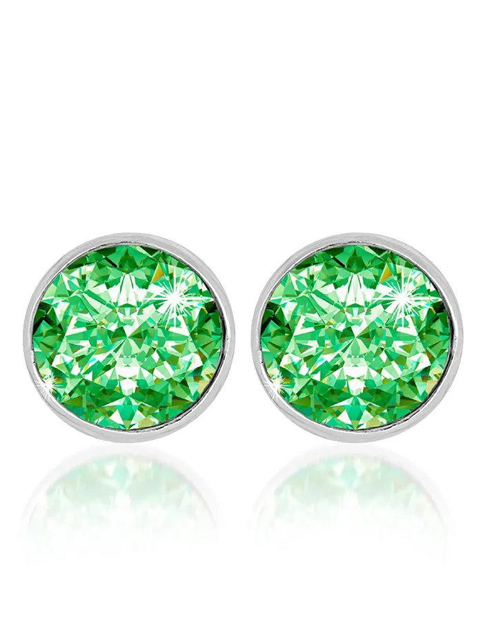 Earrings Yellow Chimes Yellow Chimes Gemstone Green Opal 925 Sterling Silver Hallmark and Certified Purity Studs Earrings for Women and Girls Earrings Yellow Chimes Yellow Chimes Gemstone Green Opal 925 Sterling Silver Hallmark and Certified Purity Studs Earrings for Women and Girls