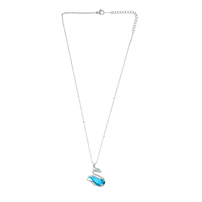 Earrings Yellow Chimes Yellow Chimes Pendant Blue Swan Charm with Elegant Design 30 cm Perfect Gift for Women