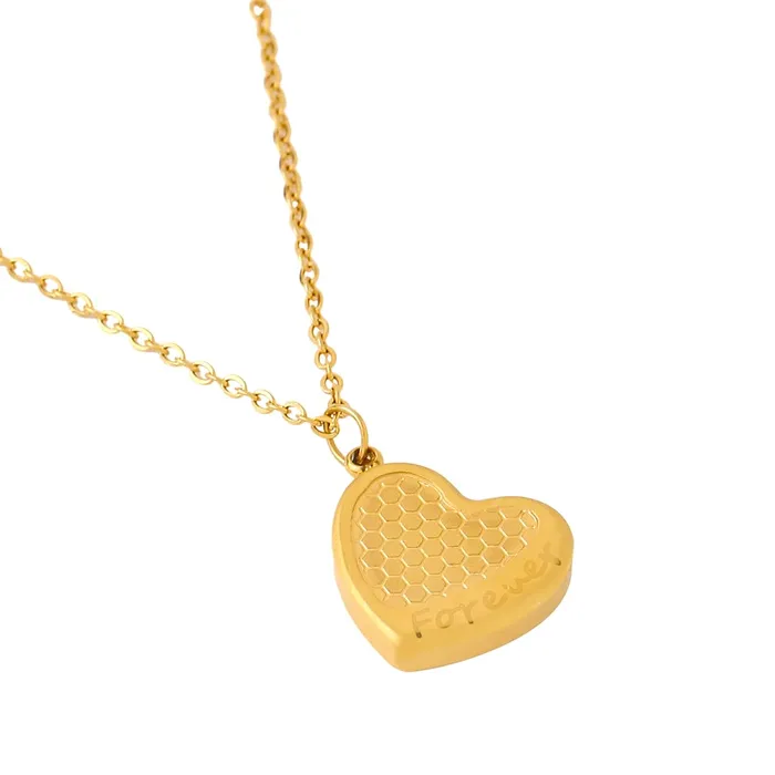 Earrings Yellow Chimes Yellow Chimes Pendant for Women and Girls Fashion Gold Pendant Necklace for Women Stainless Steel Gold Plated Heart Shaped Pendants Chain Birthday Gift for Girls and Women
