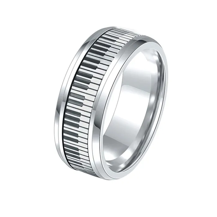 Earrings Yellow Chimes Yellow Chimes Rings for Men Stainless Steel Black Ring Silver Toned Piano Keyboard Music Design Band Finger Ring for Men and Boys Earrings Yellow Chimes Yellow Chimes Rings for Men Stainless Steel Black Ring Silver Toned Piano Keyboard Music Design Band Finger Ring for Men and Boys