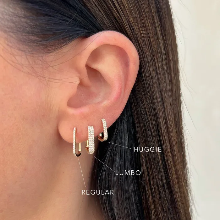 ef collection Earrings Diamond Lola Huggie Earring