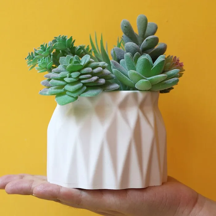 Flower Pot 3D Silicone Mold For Jesmonite Art Resinarthub Necklaces