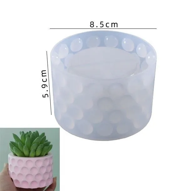 Flower Pot 3D Silicone Mold For Jesmonite Art Resinarthub Necklaces