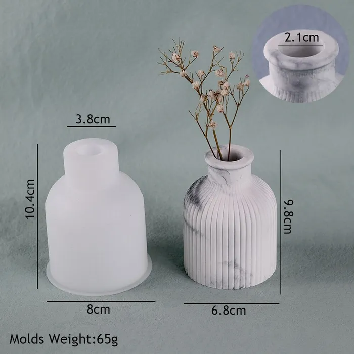 Flower Vase Silicone Mold For Jesmonite Art Resinarthub Necklaces