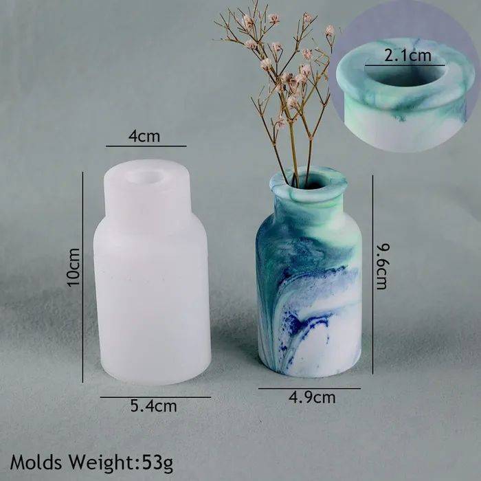 Flower Vase Silicone Mold For Jesmonite Art Resinarthub Necklaces