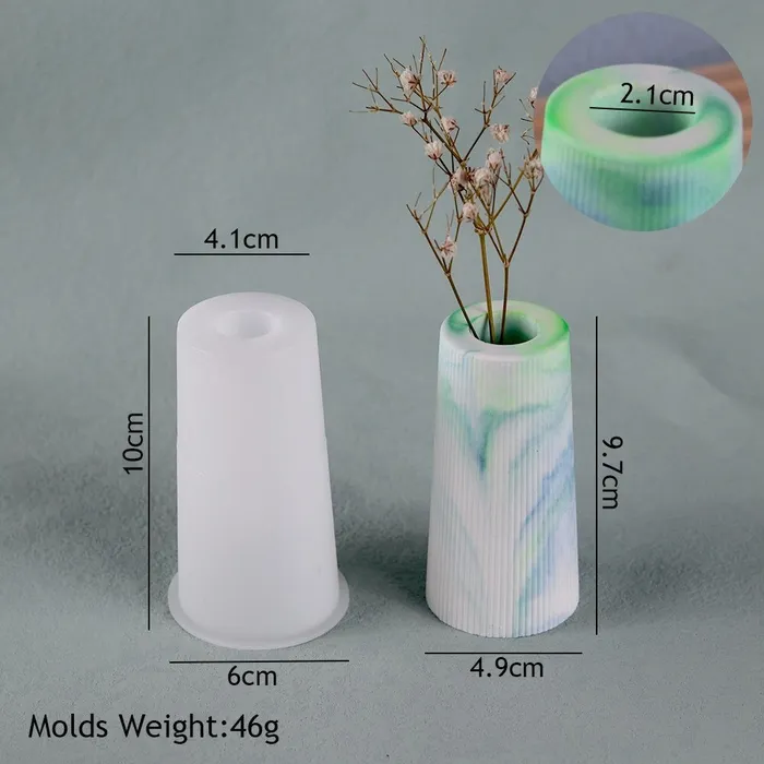 Flower Vase Silicone Mold For Jesmonite Art Resinarthub Necklaces