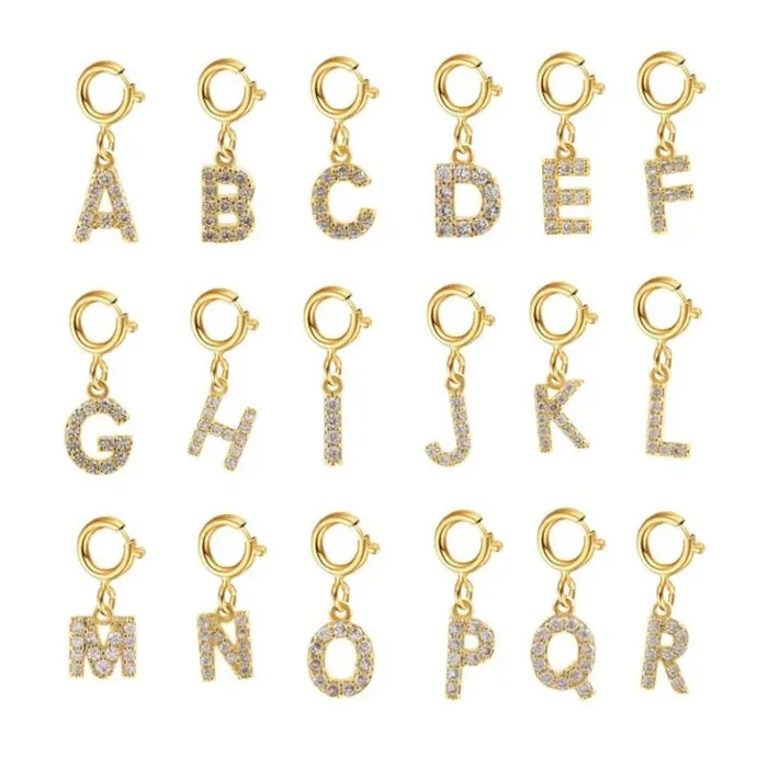 Get Signatured Charm Necklaces Initial Charm