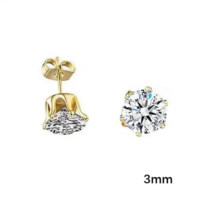 Get Signatured Earrings Diamond CZ Stud Earrings