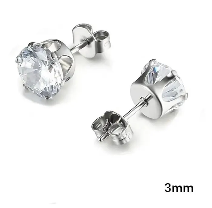 Get Signatured Earrings Diamond CZ Stud Earrings Get Signatured Earrings Diamond CZ Stud Earrings