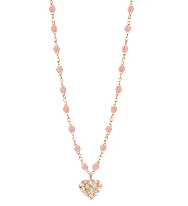 Gigi Clozeau Necklaces In Love Diamond Necklace Blush Rose Gold