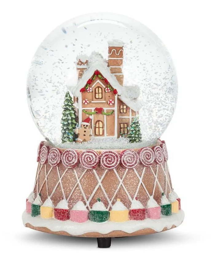 Gingerbread Musical SnowGlobe Abbott Earrings