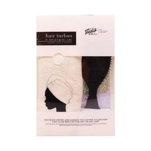 Hair Turban Detangler Brush Set Upper Canada Soap Earrings