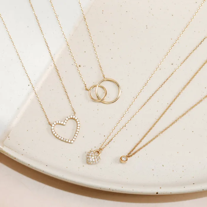 HELEN Interlinked Circles Necklace AURELIE GI Necklaces