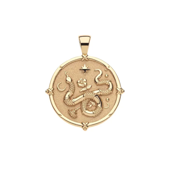 Jane Win PROTECT Year of the Snake Pendant Coin Necklaces