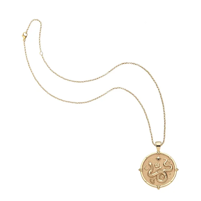 Jane Win PROTECT Year of the Snake Pendant Coin Necklaces