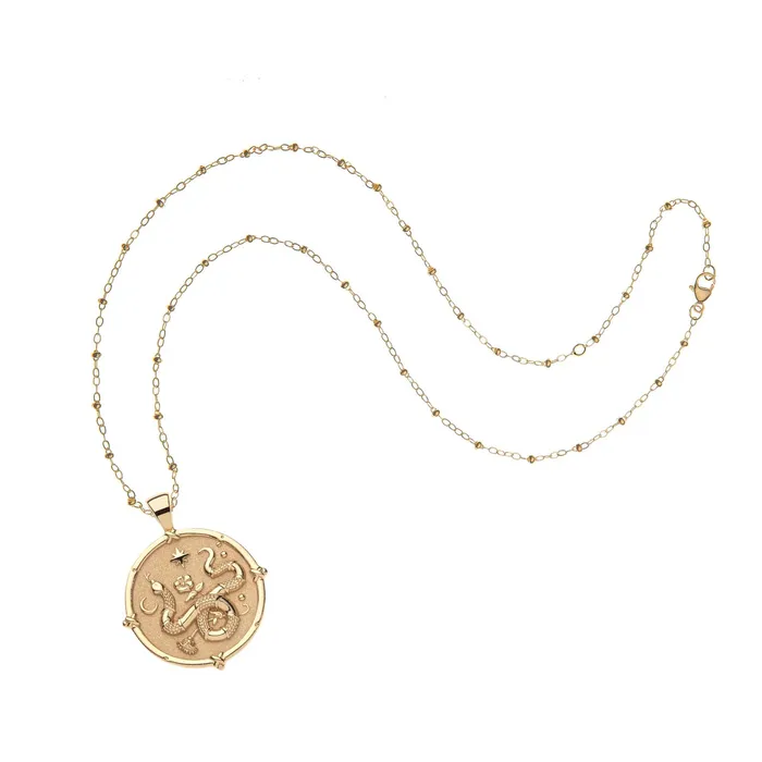 Jane Win PROTECT Year of the Snake Pendant Coin Necklaces