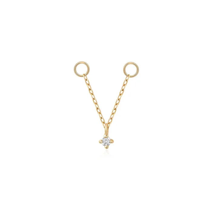 JORDAN Diamond Chain Drop AURELIE GI Earrings