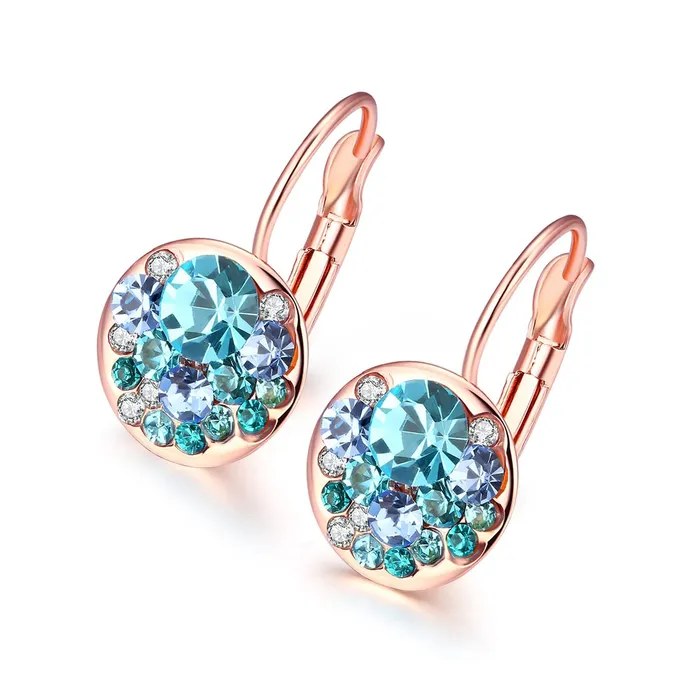 Kairangi Earrings for Women and Girls Blue Crystal Stone Radiant Clip on Drop Earring Elegant Rose Gold Plated Round shaped Drops Birthday Gift for Girls and Women Anniversary Gift for Wife Kairangi Earrings Kairangi Earrings for Women and Girls Blue Crystal Stone Radiant Clip on Drop Earring Elegant Rose Gold Plated Round shaped Drops Birthday Gift for Girls and Women Anniversary Gift for Wife Kairangi Earrings