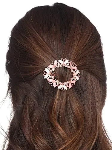 Kairangi Hair Clips for Women Girls Barrette Hair Clips for Women Butterfly Clips for Women Multicolor Crystal French Barrette Hair Clips for Women and Girls Gift For Women Girls Yellow Chimes Necklaces