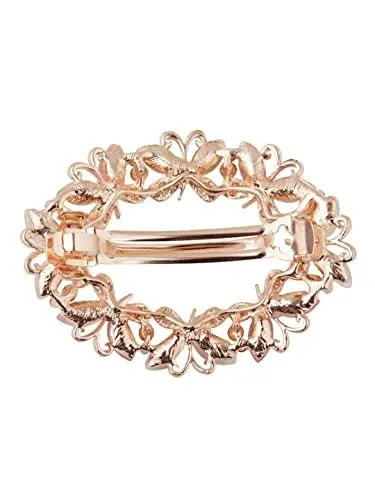 Kairangi Hair Clips for Women Girls Barrette Hair Clips for Women Butterfly Clips for Women Multicolor Crystal French Barrette Hair Clips for Women and Girls Gift For Women Girls Yellow Chimes Necklaces